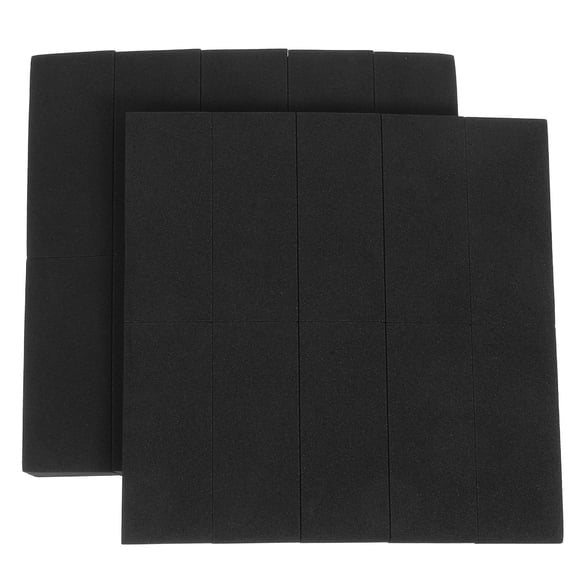 OUNONA 20Pcs Black Foam Headboard Cushion Pads Bed Frame Wall Bumper Guards
