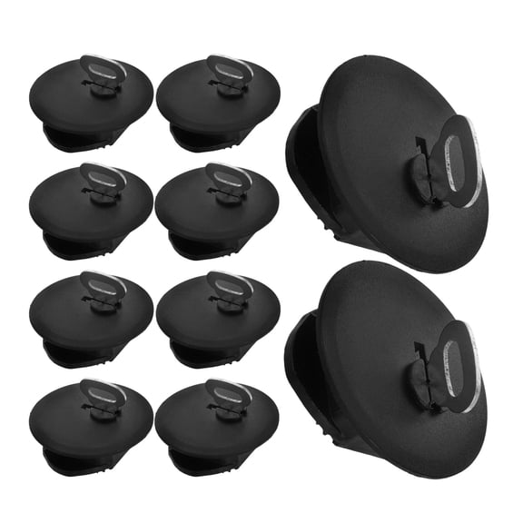 OUNONA 20Pcs Black Money Saving Box Plug Round Closure Stopper Easy DIY Installation
