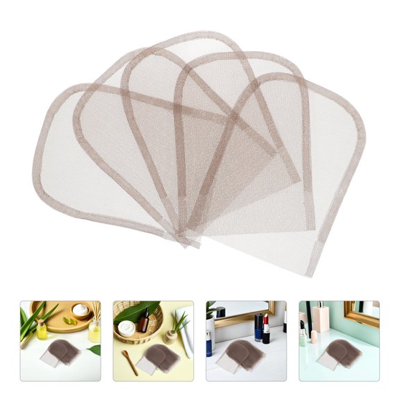 OUNONA 20Pcs Breathable Beige Lace Closure Base for Wig Making Ushape Flexible Cuttable Design