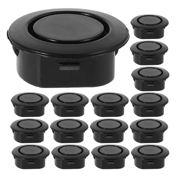 OUNONA 20Pcs Universal Bumper Radar Hole Cover Black Rubber Protective Auto Rear Front Replacement