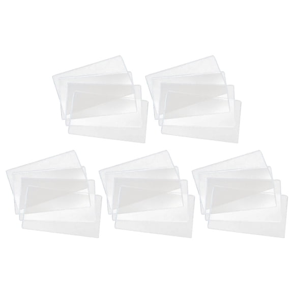 OUNONA 20Pcs Banknotes Top-Insert Holders Transparent Banknote Storage Bags for Collecting