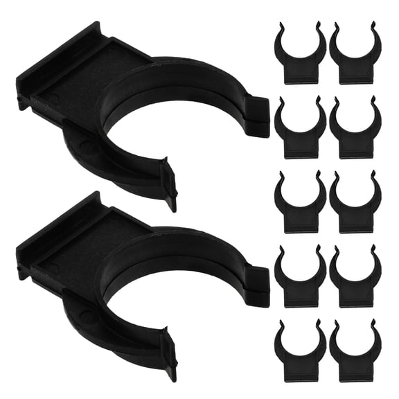 OUNONA Cabinet Foot Buckle Black Plastic Reusable Buffering for Furniture 20Pcs