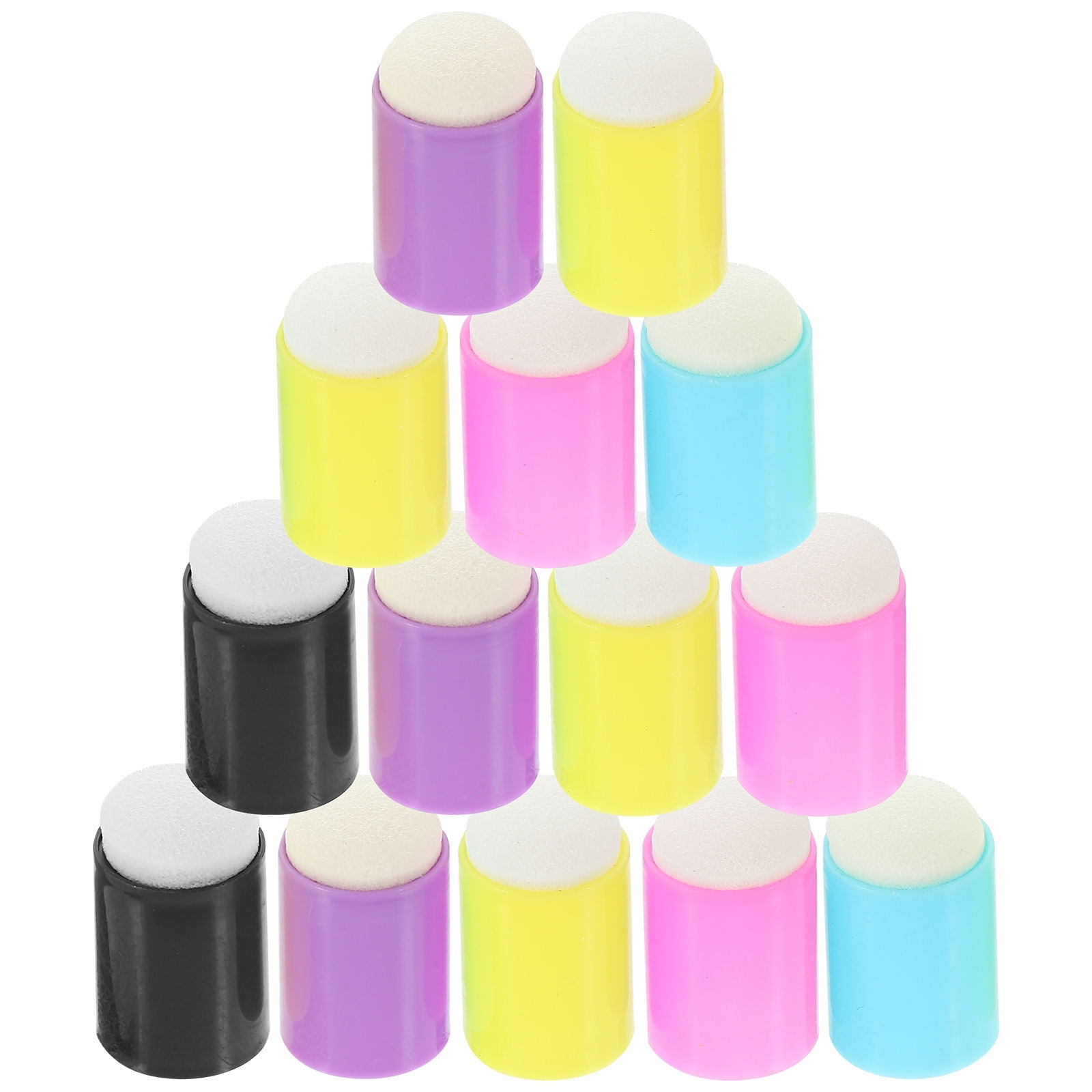 OUNONA 20Pcs Finger Sponge Daubers Finger Painting Sponge Daubers for Stamping Drawing