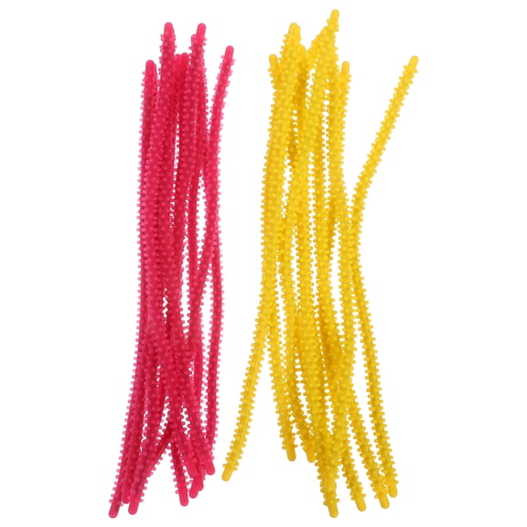 OUNONA 20Pcs Heat Resistant Silicone Hair Curlers Flexible Rod Set for Short Hair Braids and Tight Curls