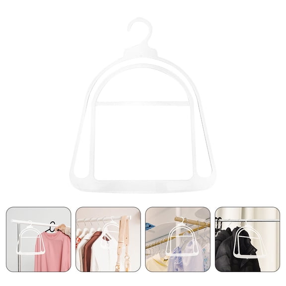 OUNONA 20Pcs Clear Plastic Hat Organizer Rack Lightweight Beanie Cap Holder for Closet Storage