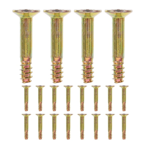 OUNONA 20Pcs Outdoor Tent Clips with Metal Canopy Screws for Tent Frame Support, Golden Color