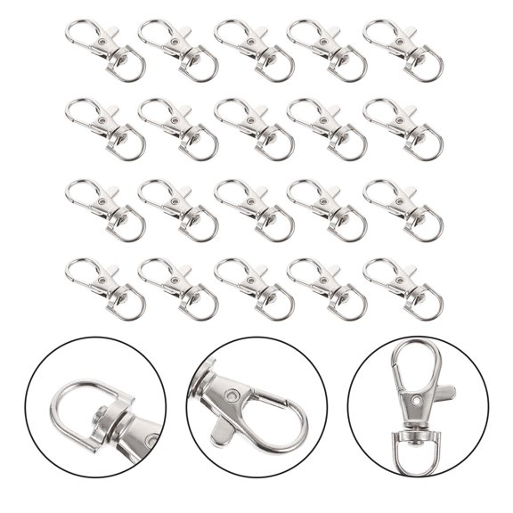 OUNONA 20Pcs Metal Bird Cage Door Locks Secure and Rust Resistant Pet Cage Clips