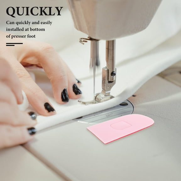 OUNONA 20Pcs Overlock Machine Presser Foot Replacement Pads Adhesive Plastic Pads for Sewing Precision
