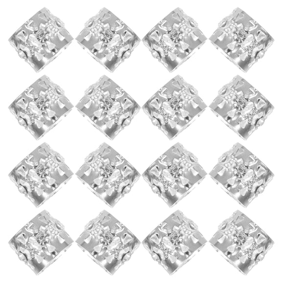 OUNONA Hair Rings Clip Dreadlocks 20pcs for Braids Rhinestone Silver