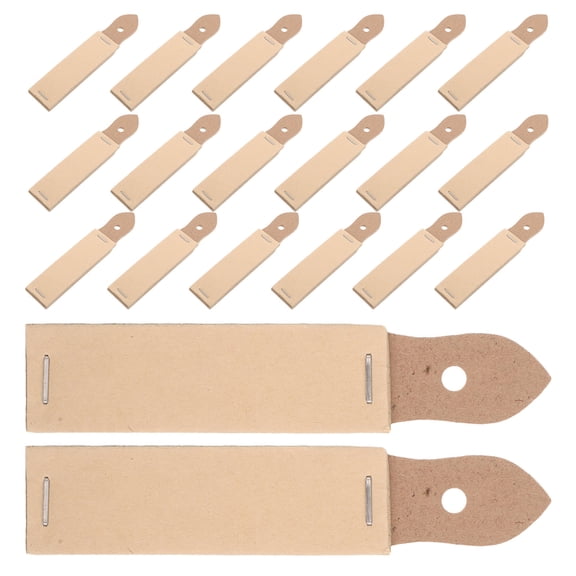 OUNONA 20Pcs Portable Sandpaper Pencil Pointer Light Yellow for Arts Crafts and School Use