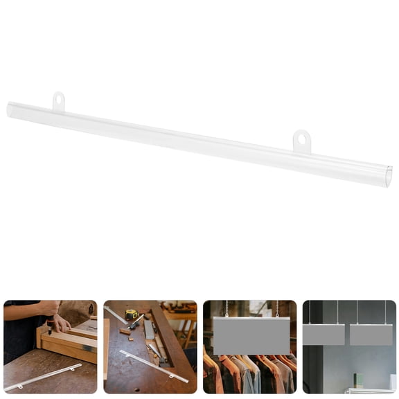 OUNONA Durable Transparent PVC Poster Hanger Rail for Quick Installation 20Pcs