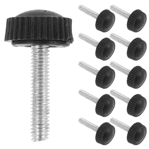 OUNONA 20Pcs Replacement Machine Screws Black with Threaded Design for Quick Tightening