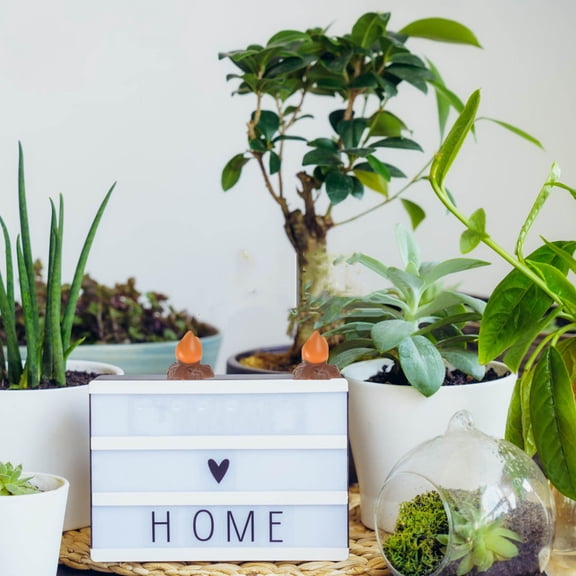 OUNONA 20Pcs Resin Fake Fire Model for Micro Landscape Scene with Tiny Fire Shape for Family Garden Atmosphere