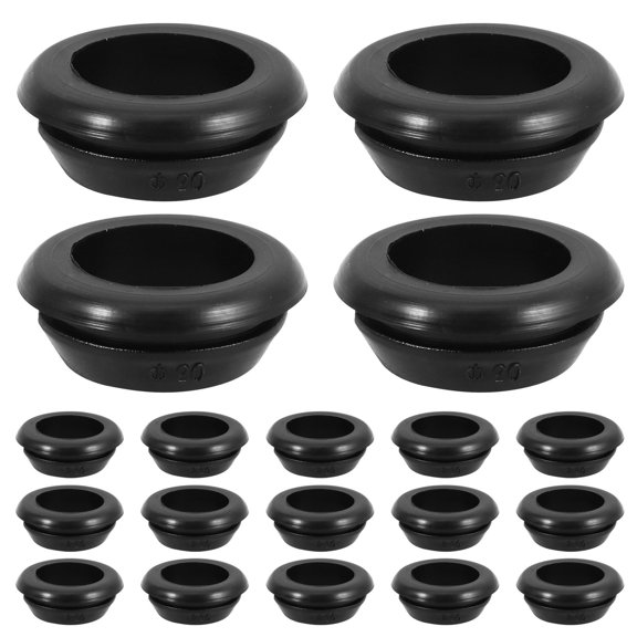 OUNONA 20Pcs Reusable Black Rubber Sealing Rings for Buckets Durable Tank Seal Adapter Accessory