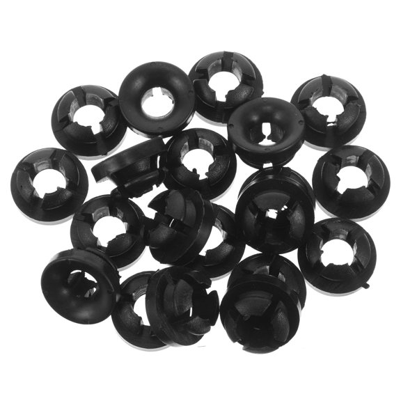 OUNONA 20Pcs Sturdy Black Car Hood Rod Holder Clips Universal Hood Prop Support for Automotive Use