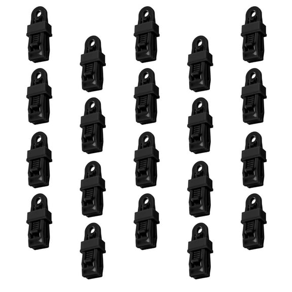 OUNONA 20Pcs Tarp Clips Durable Tarp Grabbers Awning Locks Tarp Fixator Tools