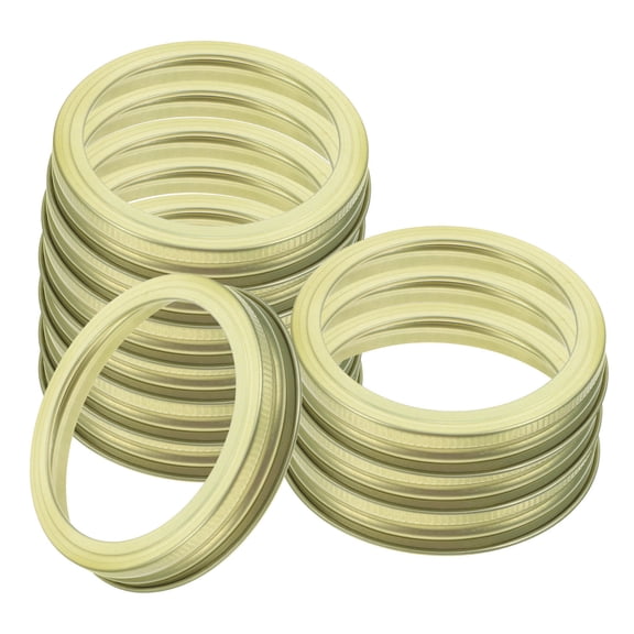 OUNONA 20Pcs Tinplate Jar Sealing Screw Bands for Canning Jars Compatible with Silicone and Metal Lids