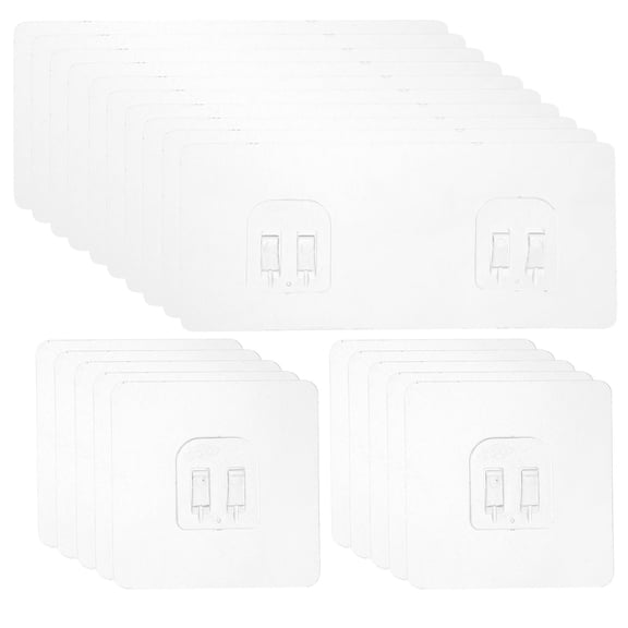 Moluckfu Shower Wall Stickers for Shelves Transparent Acrylic Glue 20Pcs