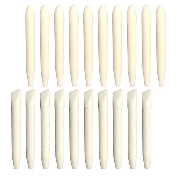OUNONA 20Pcs Universal Paint Pen Tips for Marker Pen Replacement Thin Wear Resistant Beige