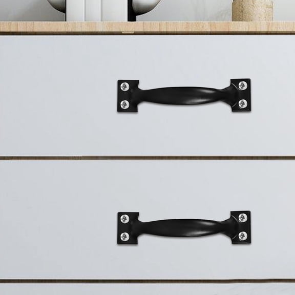 OUNONA 20Pcs Vintage Black Cabinet Pull Handles Featuring Smooth Touch and Easy Installation
