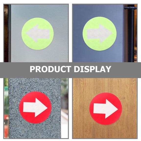 OUNONA 20-Piece PVC Reflective Arrow Markers for Trail, Stairway and Direction Guidance, Outdoor Safety Signs