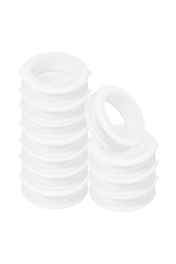 20Pcs White Round Vent Cover Plastic Air Vent Hole for Wall Hole and Water Pipe Cover