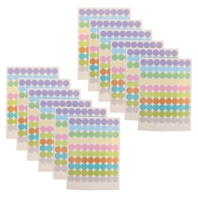 OUNONA 20Sheet Colored Coding Labels for Roller Bottles and Small Sample Bottles with Writable Cap Stickers