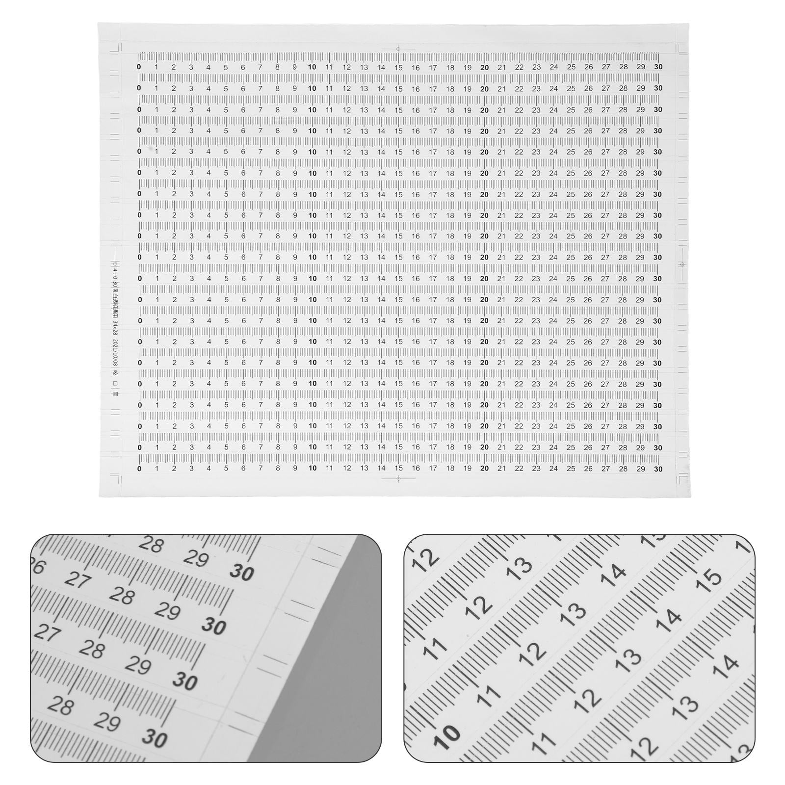 OUNONA 20pcs Adhesive Ruler Measuring Tool Stickers Flexible Ruler ...