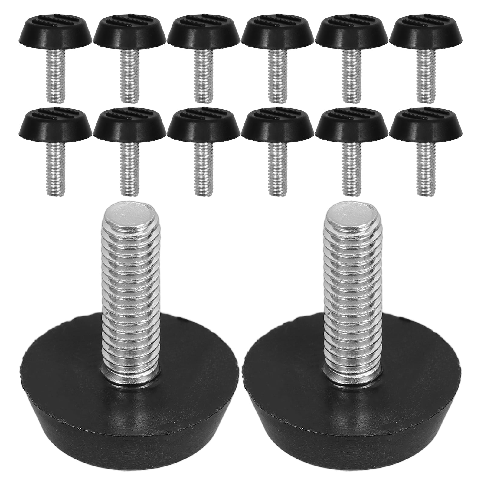 Cyclingcolors 4-Pack Furniture Gliders – Adjustable Feet For Round Tubes, Swivel ±20°, Plastic
