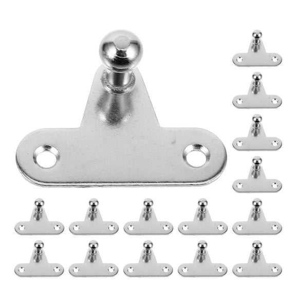 OUNONA 20pcs Ball Mounting Bracket Iron Angled L-Shaped Gas-Strut Mounts For Shock Absorption Mounting Kit Hydraulic Strut Mounting Brackets