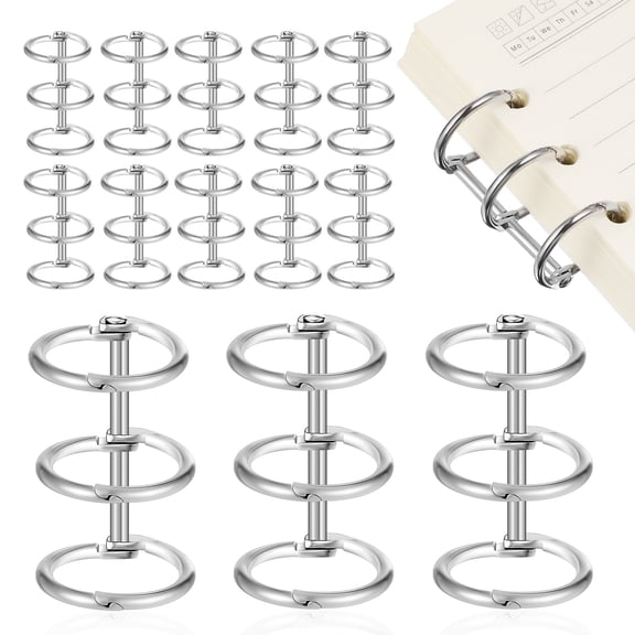 OUNONA 20pcs Binder Clips for Desk Calendars, Notebook Binding, Paper Book Binding Tools, Combs, and Office Organization