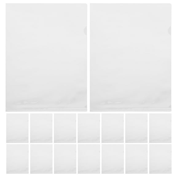 OUNONA 20pcs Clear Poster Protector Storage Holder Document Folder Paper Protective Sleeve Sheet Protector