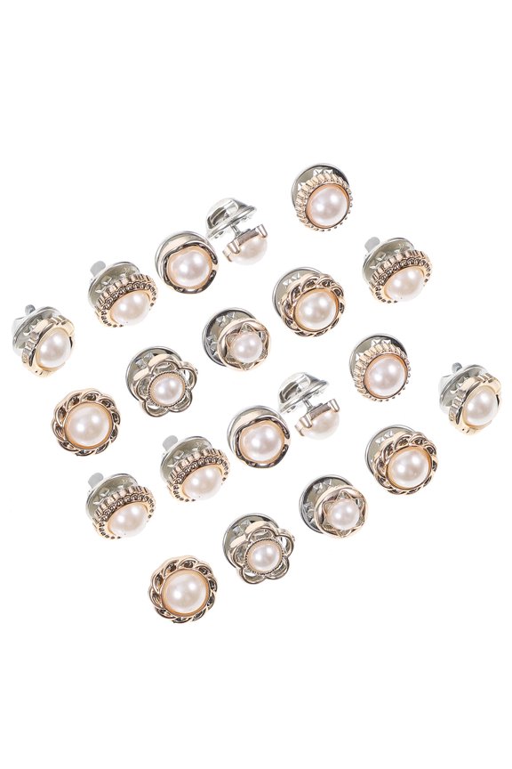 20pcs Delicate Shirt Collar Cufflink Sleeve Fixing Buttons Cufflink