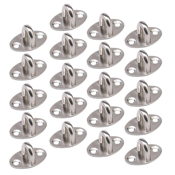 OUNONA 20Pcs Stainless Steel Suspension Hooks Storage Hooks for Dorm Office Kitchen Garage