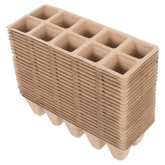 Homoyoyo 20-Pack Brown Planting Containers Cups for Outdoor Gardening and Indoor Plant Care