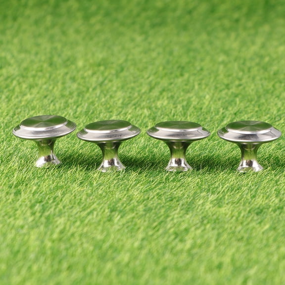 OUNONA 20pcs Stainless Steel Wardrobe Pull Knobs Design