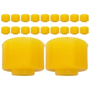 OUNONA 20pcs Truck Bumper Guard Mini Rubber Cushion Car Door Bumpers Yellow Trailer Ramp Bumpers Rear Bumper Protectors for Trucks Cars