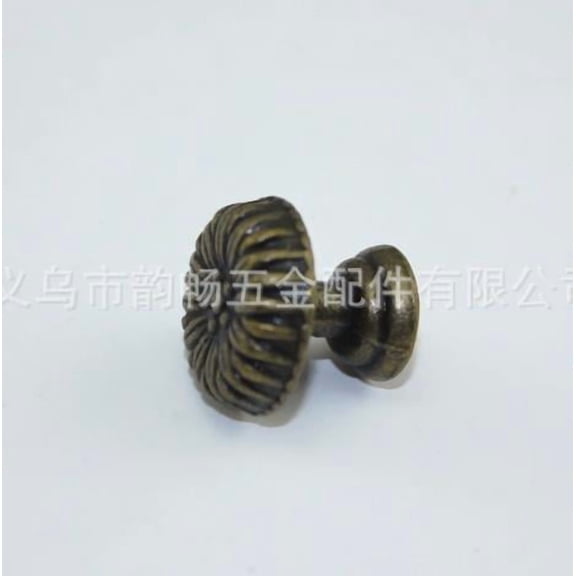 OUNONA 20pcs Vintage Flower Pattern Knob Handles for Jewelry Box, Drawer, Wardrobe, Cabinet, Furniture Pulls