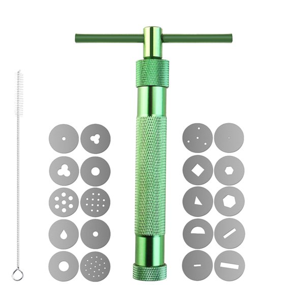 OUNONA 22-Piece Polymer Clay Extruder and Sculpting Tool Set with Portable Clay Squeezer for Crafting and Modeling