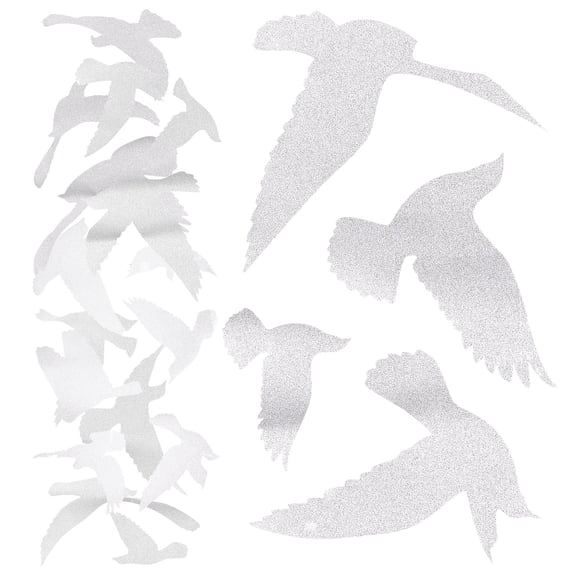 OUNONA  23 Sheets Pvc Window Decals Decorative Summer Stickers Iridescent for Windows