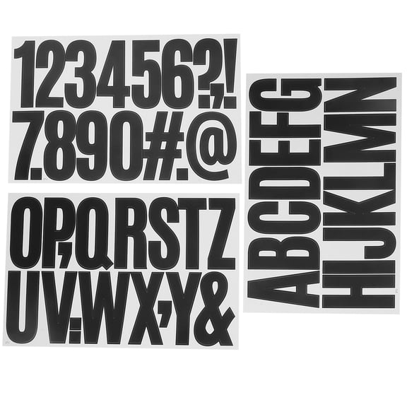 OUNONA 24-Pack Self-Adhesive Alphabet and Number Stickers with Decorative Letters for Crafts, Scrapbooking, and School Projects