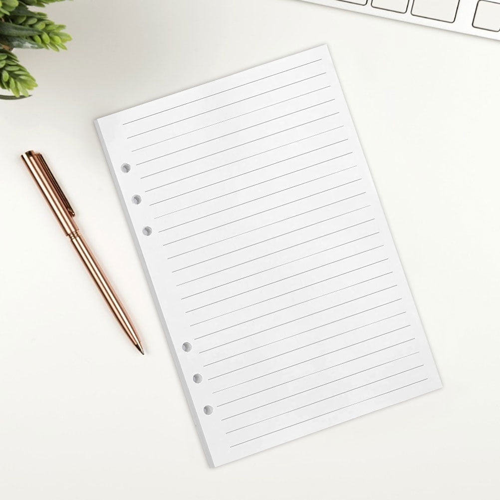 OUNONA 240 Pieces A5 Loose Leaf Notepad Refill Paper Inserts for Smooth Writing, Note Taking, Journaling and Office Use