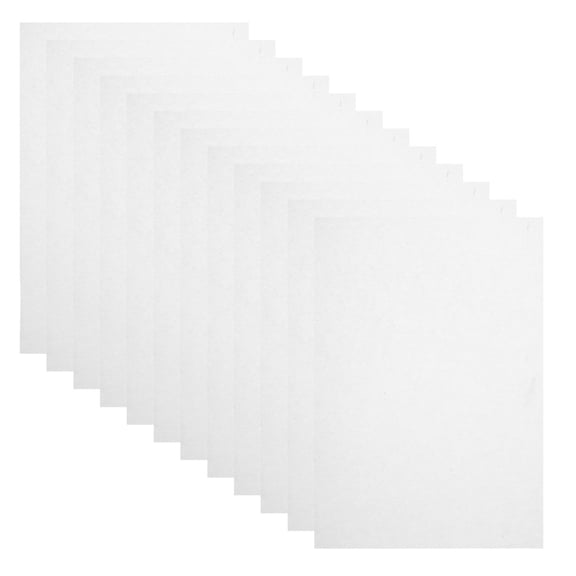 OUNONA 24Pcs Single Sided Fusible Fabric Interfacing Iron on White Medium Weight for Sewing