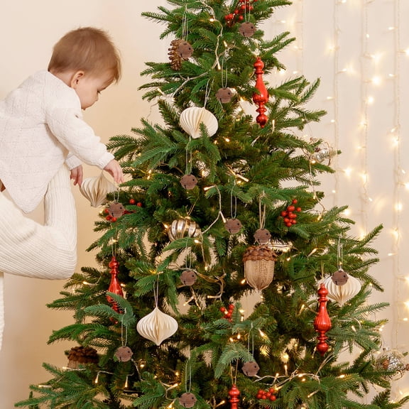 OUNONA 24Pcs Rusty Craft Bells Metal in Chocolate with Crisp Sound for Holiday Decorations