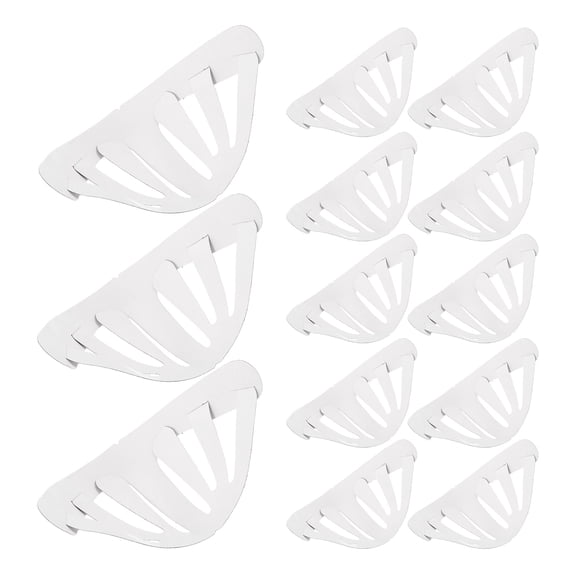 OUNONA  25 Pcs Baseball Cap Lining Hat Boxes with Lids Organizer for Caps Insert Hats White