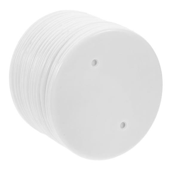 OUNONA 25 Pcs White Recessed Light Cover Plates with Plush Base Small Portable Basket for Home Lighting Fixtures