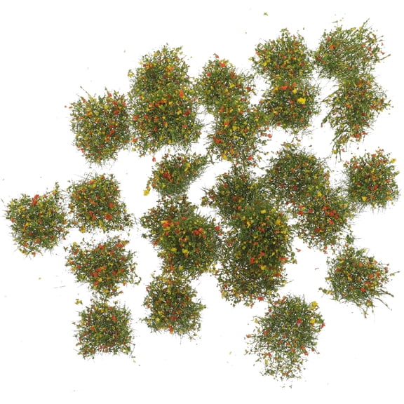 NUOLUX 25Pcs Green Grass Tuft Model for Sand Table DIY Micro Landscape Scenic Decoration
