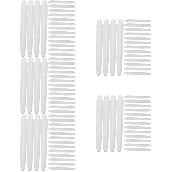NUOLUX Professional Darts Rods 250Pcs White Nylon Stems for Boat Easy Installation