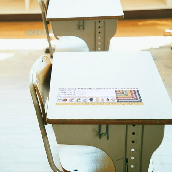 OUNONA 25Pcs Classroom Desk Name Plates Paper Material Clear Printing for Student Desks