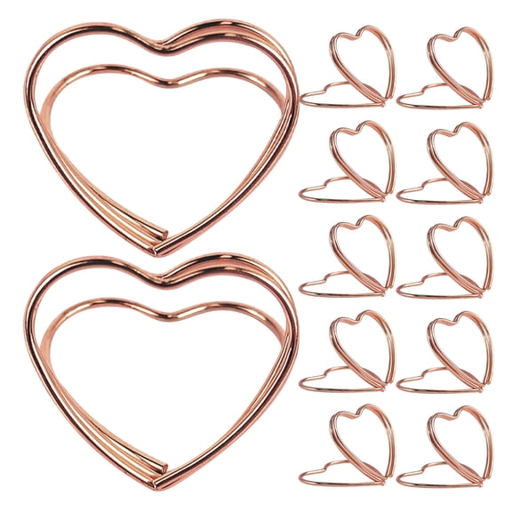 OUNONA 25Pcs Desk Business Card Holder in Rose Gold for Parties and Weddings